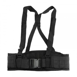 Tactical Battle Belt, Military Hunting War Belt with Adjustable Tactical Suspenders Harness for Men Women