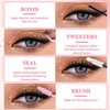 MOTIBACK 456pcs mixed set false eyelashes-pink set
