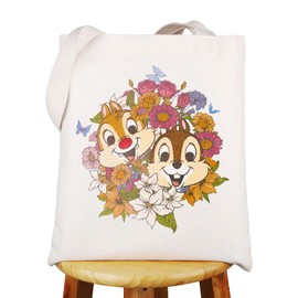 WZMPA Chip & Dale Tote Bag Chip & Dale Fans Gift Chip & Dale Cartoon Characters Shoulder Bag Chipmunk Brothers Fans Gift, Chip & Dale Tg