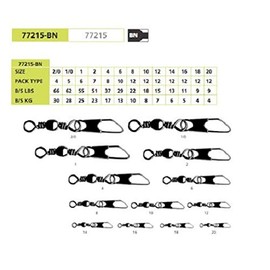 Barrel Swivel W/Safety Snap - Black 8