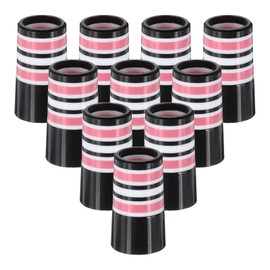 PATIKIL Golf Ferrules 0.370 Inch ID, 10 Pack Tapered Golf Club Ferrules Multi-Ring Iron Ferrule Rings for Taper Tip Iron Wedge Shaft Fits Steel Graphite Shafts, Pink