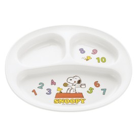 Richell Tri Lunch Plate, Snoopy
