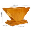 Coffee Filter Paper Holder Countertop Reusable V shaped Wooden Storage