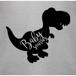 Shirtracer - Baby Bodysuit Boy Girl - Partner Look Family Baby - Babysaurus, 1 grey mottled