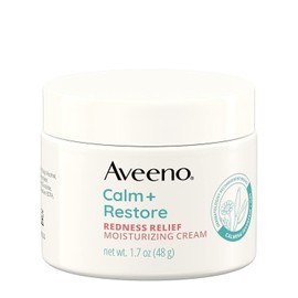 Aveeno Calm + Restore Facial Cream for Redness Relief, 1.7oz, Hypoallergenic & F