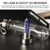 HINATAA Crystal Water Bottle, Removable Healing Natural Quartz Water Bottle,
