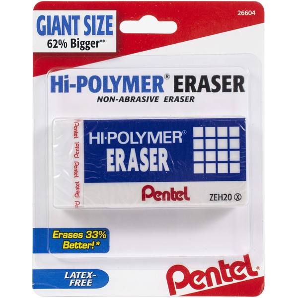 Hi Polymer Block Eraser Extra Large -White