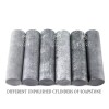 Shungite and Soapstone Cylinders for meditation Unpolished Natural stones, Tolvu