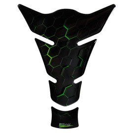 BIKE-label 503088 Tank Pad Motorcycle Tank Protector Sticker Green Universal