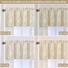 Loom and Mill Luxury Jacquard Valances for Living Room Window,