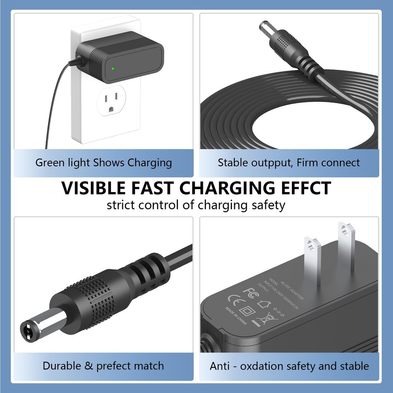 15V Charger for Karaoke Machine Replacement for JYX, GEYGUY, TONOR,