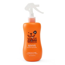 Wags & Wiggles Revive Waterless Bath Spray for Dogs | Waterless Dog Shampoo Dog Spray Dog Deodorizing Spray for Smelly Dogs in Tangerine Tango Scent, 12 oz