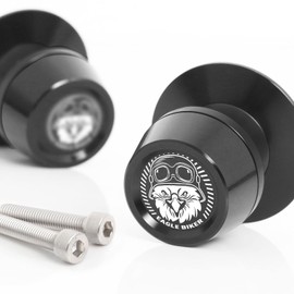 MC MOTOPARTS Black M6 Swingarm Spools EAGLE Compatible with FZ-09 MT-09 Tracer YZF R3 R6 15-20 17 18 MT-01 05-12 MT-03