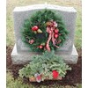Headstone Wreath Holder Hanger 2-Pack, Solid Aluminum, Adjustable, Will Not