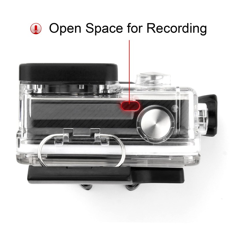 SOONSUN Side Open Skeleton Housing Case with Hollow Backdoor and