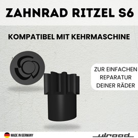 ULROAD 2 Stück Zahnrad Ritzel für Kärcher S6 Twin Kehrmaschine Ersatzteil für Rad Reifen