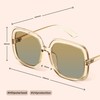 miyya Oversized Polarized Sunglasses Women, Trendy Retro Sun Glasses for