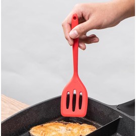 Utensilios de cocina resistentes al calor, antiadherentes de alta calidad, utensilios de cocina, cocina y mezcla (rojo pequeño)