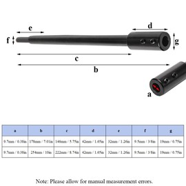 10 inch (254 mm) extra long extension for forstner drill with 3/8 inch round shaft, hole saw extension chuck, for adding over 5-3/4 inch drilling depth