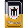 Tin Sign 20 x 30 cm Curved Munich Coat of