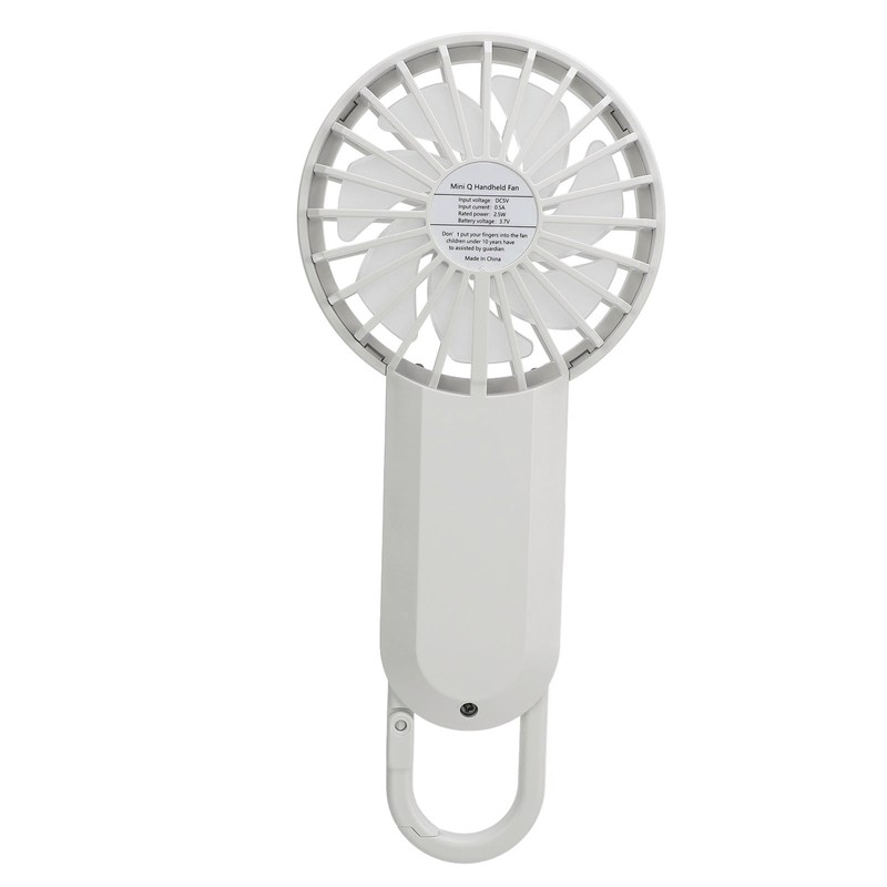 Handheld Fan USB Rechargeable Hand Fan Silent Operation Easy Hanging
