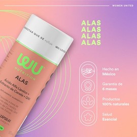 WU Nutrition ALAS | Ácido Alfa Lipoico (ALA) con Coenzima Q10, Canela, Zinc y Ácido Fólico | Suplemento Alimenticio | 120 Cápsulas | Fórmula Antioxida