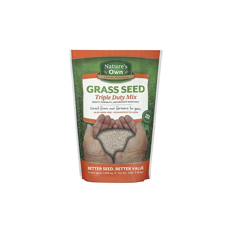 Mountain View Seeds Natures Own Triple Duty Mix Grass Seed,