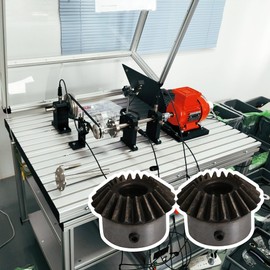 Yibuy 2PCS 2 Modulus 20 Teeth 14mm Hole Dia 90 Degrees Tapered Bevel Gear