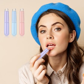 3pcs Silicone Lip Brush,Lip Balm Applicator,Reusable Lip Mask Applicator,High Elastic Silicone Lip Applicator for Lip Balm,Lip Gloss,Concealer,Macaron Color