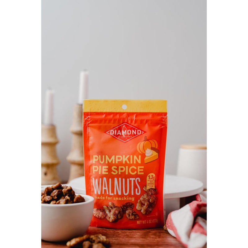Diamond of California Pumpkin Pie Snack Walnuts, 4 oz, 1