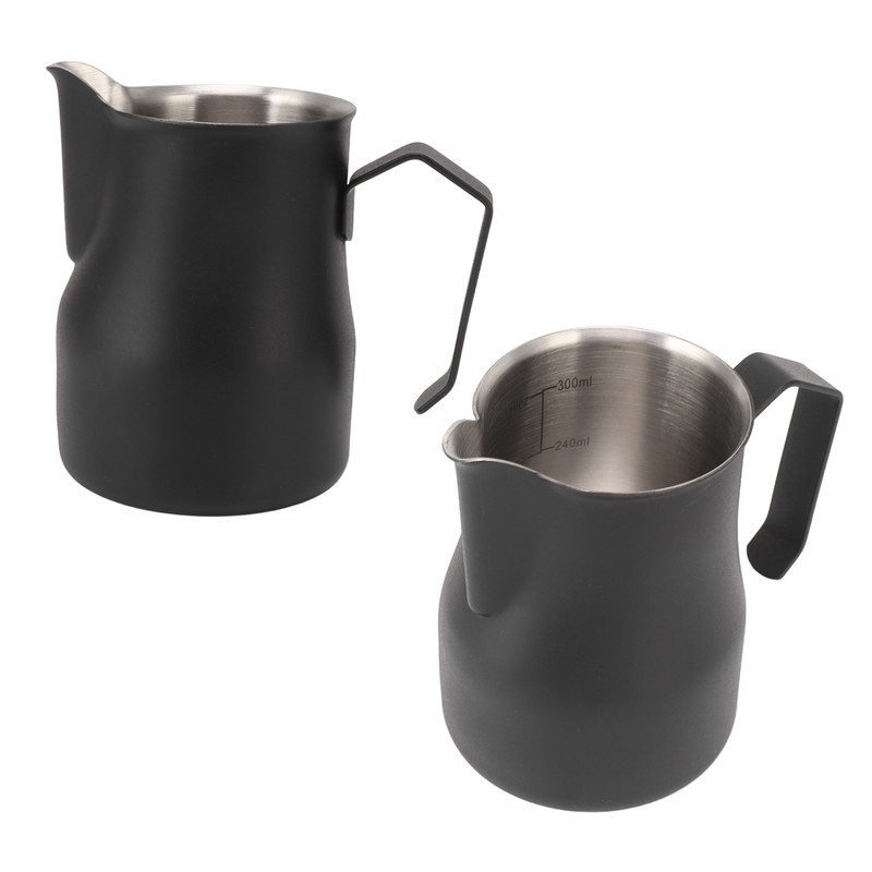 Milk Pitcher Cup 304 Stainless Steel Spout Mouth Scale Coffee