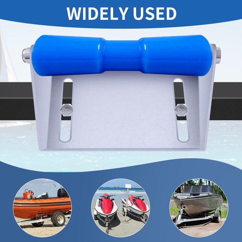 XIANGZI 12" Boat Trailer Rollers with Brackets Galvanized Steel Keel