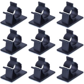 50 Pcs Wire Clips Adhesive Wire Clamps Black Cable Clips Nylon Wire Adjustable Cable Clips Adhesive Cable Management Clips Adjustable Clamp