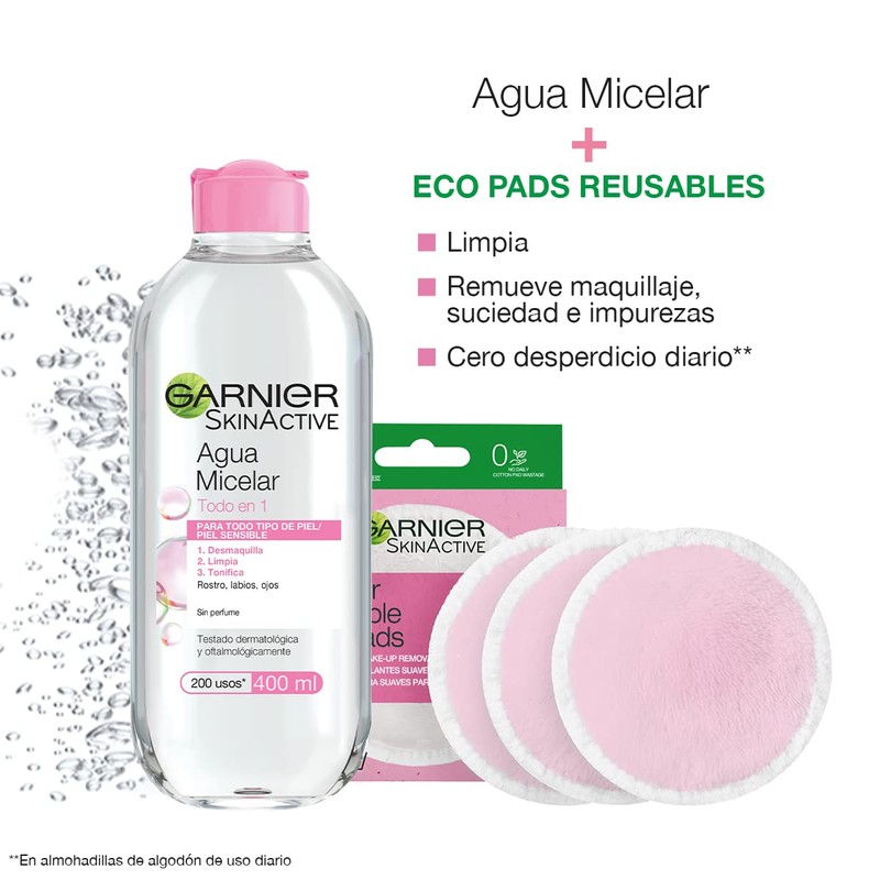 Kit Garnier Skin Active Micelar Todo en 1 400ml +