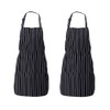 2PCS Apron with Pocket Chef Butcher Kitchen Restaurant Cook Wear