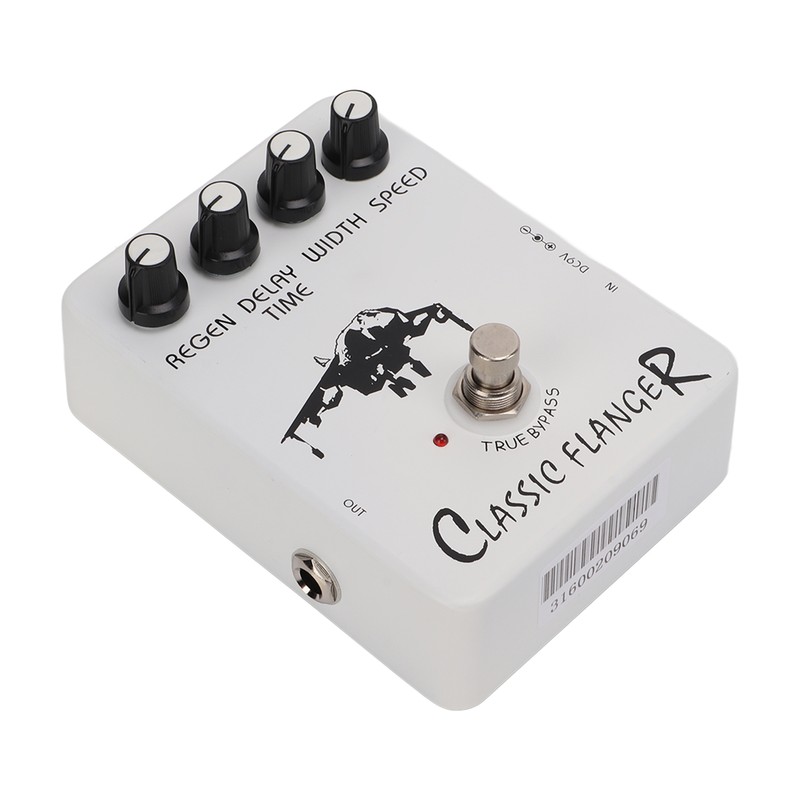 Guitar Effect Pedal Metallic Flanger Sounds Rapid Tremulous Vibrato Electric