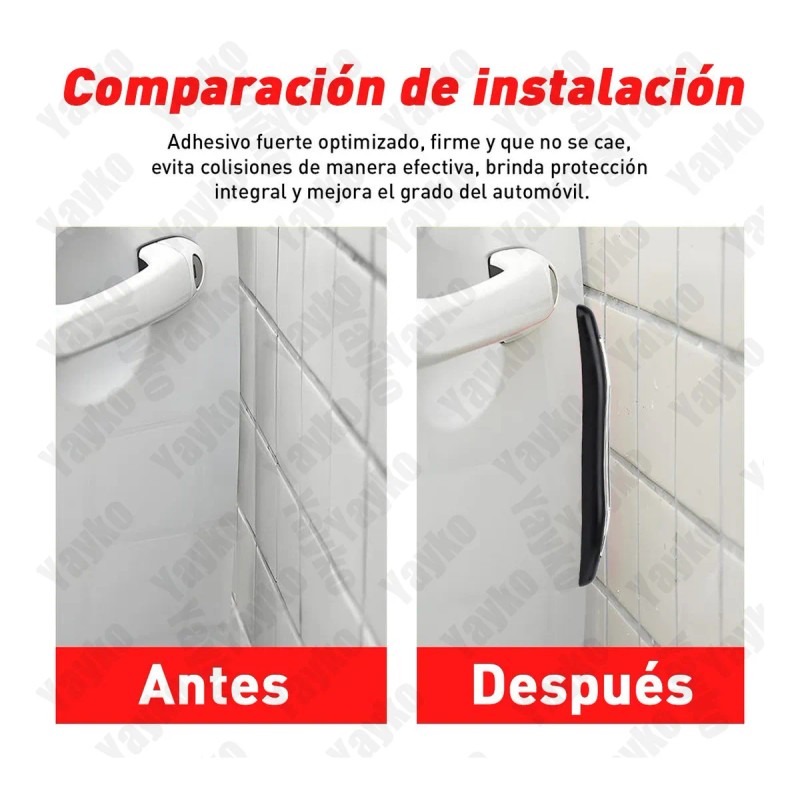 4 Piezas Universal Protector Puerta Evita Golpes Y Rasguños