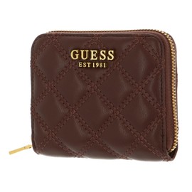 GUESS Giully SLG Small Zip Around Wallet Burgundy, burgundy, Modern