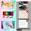 7 Color Rainbow Washable Ink Pad, Washable Finger Print Ink