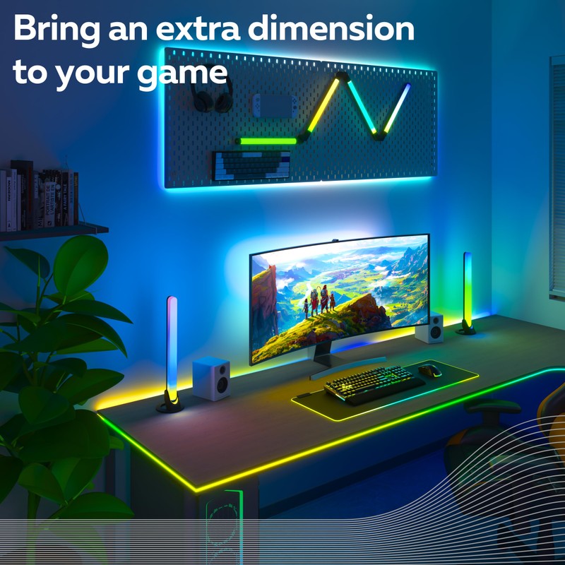 CALEX - Gaming Monitor LED Light Bar, 2 Pieces, Razer