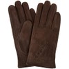 SNUGRUGS Ladies Suede Gloves with Fleece Lining and Stitch Design