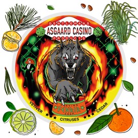 “FENRIR” (ASGAARD CASINO) ARTISAN SHAVING SOAP - MADE IN UK - VETIVER, CITRUSES&CEDAR - 7 BUTTERS - ALL NATURAL INGREDIENTS