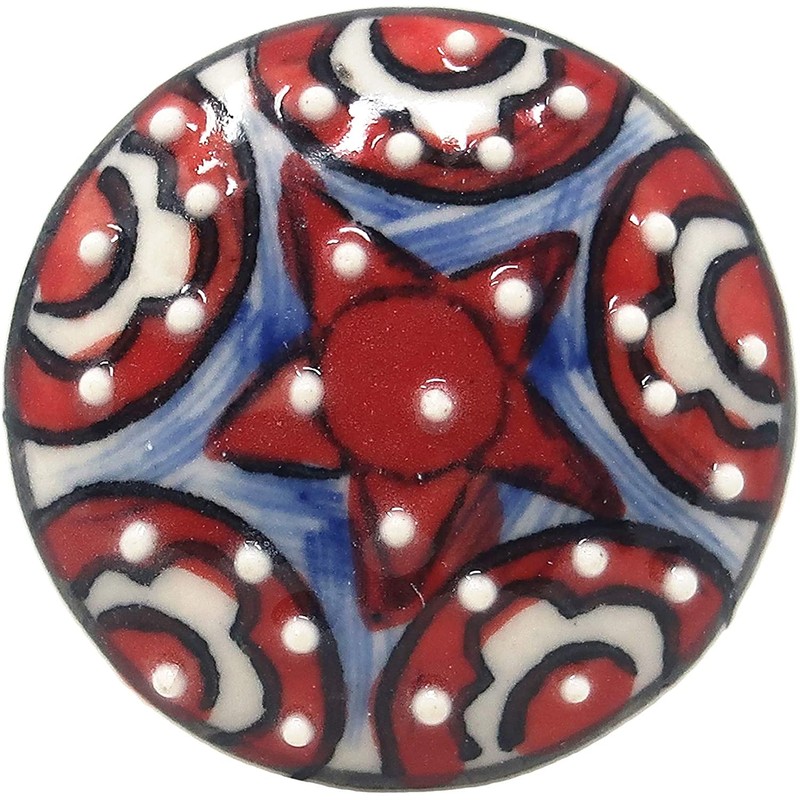 Ajuny Ceramic Knobs and Pulls for Dresser Drawers Kitchen Cabinets