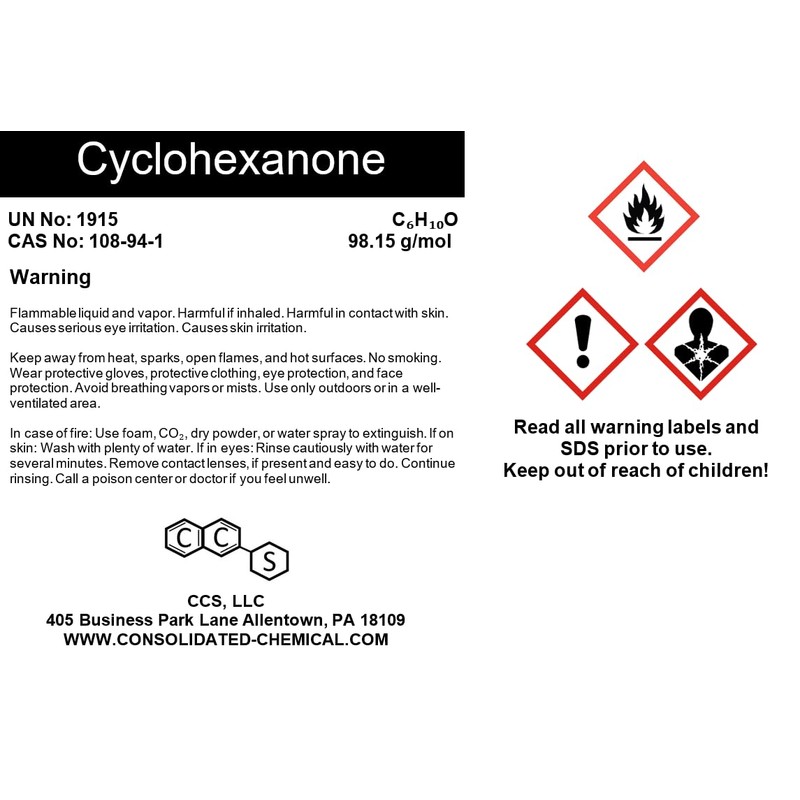 Cyclohexanone - High Purity (≥99%) | Industrial-Grade Solvent (100mL (3.3