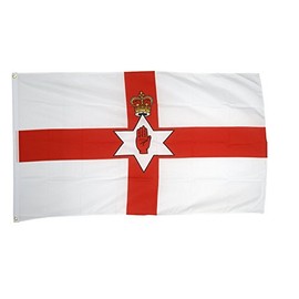Flaggenfritze® Northern Ireland Flag Ready to Hoist with Eyelets + Free Sticker 60 x 90 cm