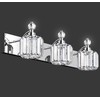 Danshinro Modern Crystal Bathroom Vanity Lights, 3-Lights Bathroom Light Fixtures