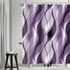 Uiiooazy Shower Curtain, Purple Purple, Shower Curtain, Abstract Geometric Pattern,