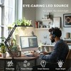 TROPICALTREE LED Desk Lamp for Home Office, Clamp-On with 5