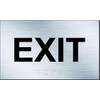 ADA Exit Sign Aluminum Panel Raised Letters and Braille (5"