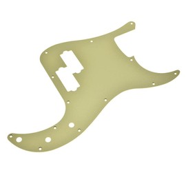 Dopro 13 Hole Matte Aluminum Precision P Bass Pickguard Metal Anodized P Bass Pick Guard Scratch Plate for USA/Mexico Precision P Bass Matte Gold